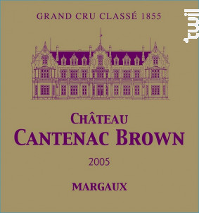 Château Cantenac Brown - Château Cantenac Brown - 2005 - Rouge