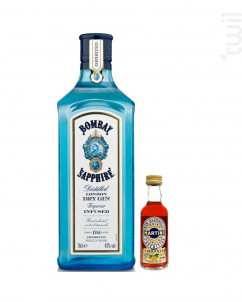 Gin Bombay Sapphire + Miniatura Martini - Bombay Sapphire - No vintage - 