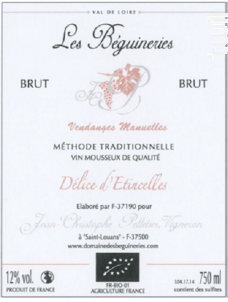Délice d'Étincelles - Domaine des Béguineries - No vintage - Effervescent