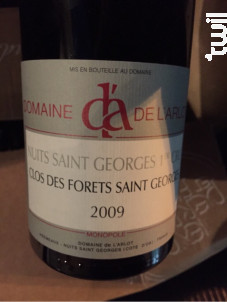 Nuits-Saint-Georges Premier Cru Clos des Forêts Saint Georges Monopole - Domaine de l'Arlot - 2008 - Rouge