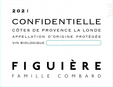 Confidentielle - Figuière - 2021 - Rouge