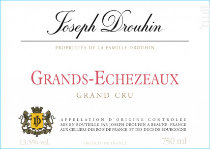 Grands-Echezeaux Grand Cru - Maison Joseph Drouhin - 1995 - Rouge