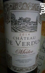 Château de Verdun - Médoc - Vignobles Méhaye - Château Sipian - 2014 - Rouge