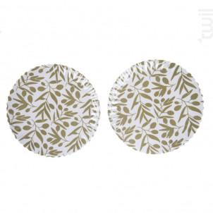 Lot De 2 Assiettes Mélamine Olivia 27 Cm - Amadeus -  - 