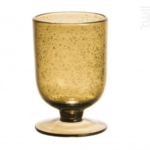 Verre À Pied Gordes Bullé Ambre lot De 6 - table passion -  - 