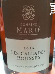 Callades Rousses - Domaine Marié - 2022 - Rosé