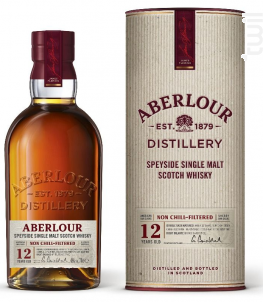 Whisky Aberlour 12 Ans Non Chill Filtered - Canister - Aberlour Distillery - No vintage - 