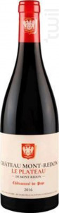 Le Plateau - Chateau Mont-Redon - 2016 - Rouge