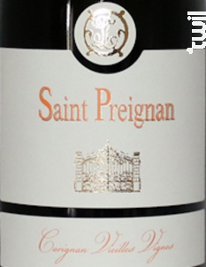 CARIGNAN VIEILLES VIGNES - Château de Saint Preignan - No vintage - Rouge