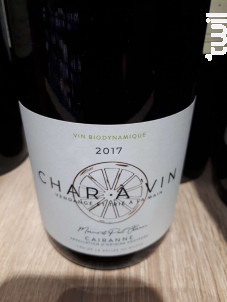 Char à Vin Cairanne - Domaine des Coteaux des Travers - 2017 - Rouge