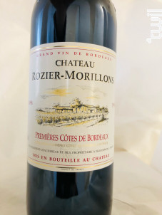 Château ROZIER-MORILLONS cuvée classique 1998 - Vignobles Crachereau - 1998 - Rouge