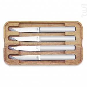 Coffret De 4 Couteaux À Steak Hector Perle Lame Lisse - Tarrerias Bonjean -  - 