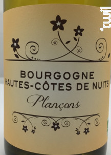 HAUTES COTES DE NUITS LES PLANCONS - Domaine Patrick Hudelot - 2022 - Blanc