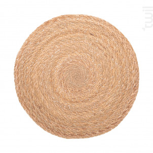 Set De Table Rond Jonc De Mer 37 Cm lot De 2 - table passion -  - 
