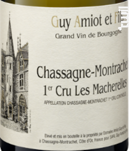 Chassagne-Montrachet 1er Cru les Macherelles - Domaine Amiot Guy et Fils - 2019 - Blanc