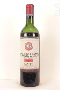 Grand Cru Classé (niveau Bas) - Château Léoville Barton - 1957 - Rouge