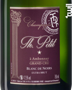 Blanc de Noirs Grand Cru Extra Brut - Champagne Th. Petit - No vintage - Effervescent