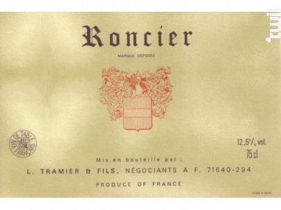 Roncier - Maison L. Tramier et Fils - No vintage - Rouge