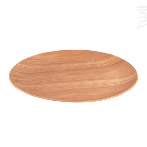 Assiette De Présentation Bois Naturel 34 Cm - table passion -  - 