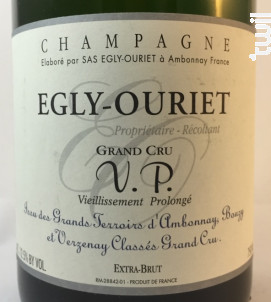 Egly-Ouriet Extra-brut Grand Cru V.P. - Champagne Egly-Ouriet - No vintage - Effervescent