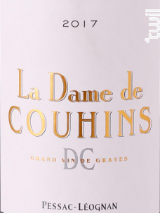 La Dame de Couhins - Château Couhins - 2017 - Rouge