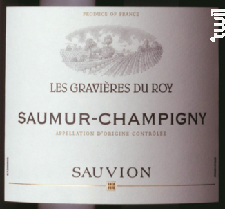 Les Gravières du Roy - Blanc Foussy - Grandes Caves Saint Roch - 2023 - Rouge