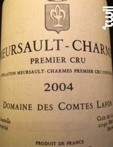 Meursault-Charmes Premier Cru - Domaine des Comtes Lafon - 2018 - Rouge