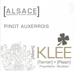 Pinot Auxerrois - Albert Klee - 2021 - Blanc