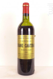 Grand Cru Classé - Château Brane Cantenac - 1981 - Rouge