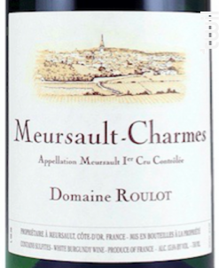 Meursault - Charmes 1er Cru - Domaine Roulot - 2010 - Blanc