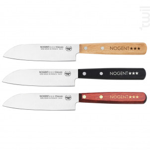 Couteau Santoku Classic Bois Lame Lisse 1 Modèle Aléatoire - nogent -  - 