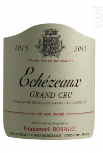 ECHEZEAUX - Domaine Emmanuel Rouget - 2021 - Rouge