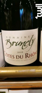 Côtes-du-Rhône - Domaine Brunely - Famille Carichon - 2018 - Rouge