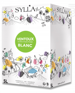 Ventoux blanc BIB 10L SYLLA - Les Vins de Sylla - No vintage - Blanc