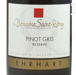 Pinot Gris Réserve - Domaine Saint-Remy - 2019 - Blanc