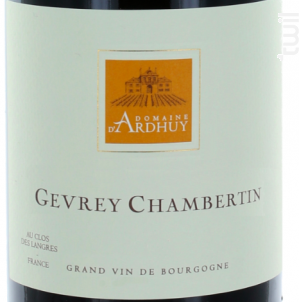 Gevrey-Chambertin - Domaine d'Ardhuy - 2018 - Rouge