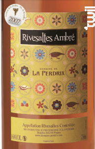 Rivesaltes Ambré - Domaine de la Perdrix - 2011 - Blanc