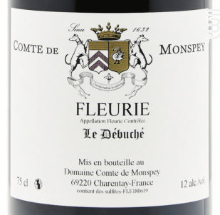 Le Débuché - Domaine Comte De Monspey - 2018 - Rouge