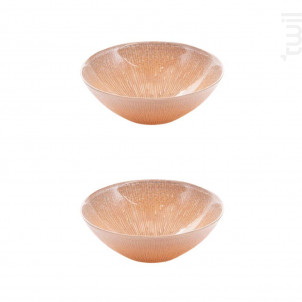 Coupelle Glitter Doré 17 Cm lot De 2 - table passion -  - 