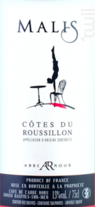 Cuvée Malis - Cave Abbé Rous - 2017 - Rosé