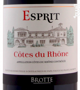 Esprit - Maison Brotte • Les Domaines - 2019 - Rouge
