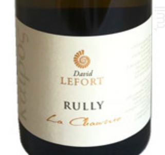 RULLY LA CHAUME - David Lefort - 2016 - Blanc