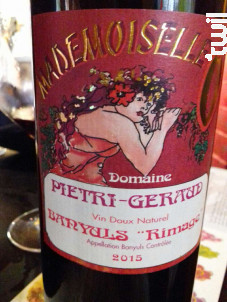 Cuvée Mademoiselle O - Domaine Pietri Geraud - 2018 - Rouge