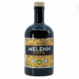 Pastis Breton MELENN bio 45° 70cL - Distillerie Breizh'Cool - No vintage - 