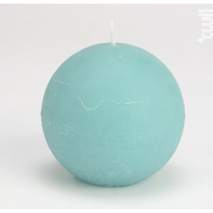 Bougie Grande Sphère 8 Cm Bleu Azur lot De 6 - Amadeus -  - 