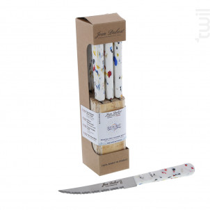 Bloc De 6 Couteaux Steak Sense - jean dubost -  - 