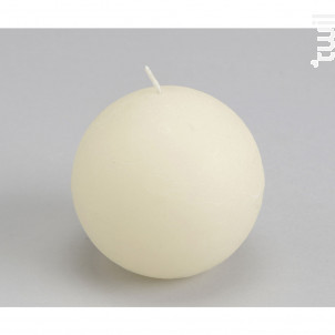 Bougie Grande Sphère 8 Cm Crème lot De 6 - Amadeus -  - 