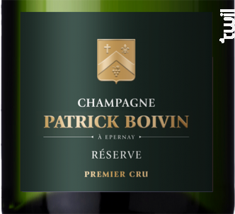 Réserve Premier Cru - Champagne Patrick Boivin - No vintage - Effervescent