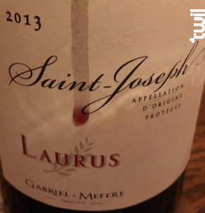 Saint-Joseph - Laurus - Maison Gabriel Meffre - 2023 - Rouge