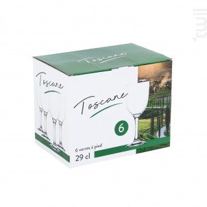 Boîte De 6 Verres À Pied Toscane - trend'up -  - 